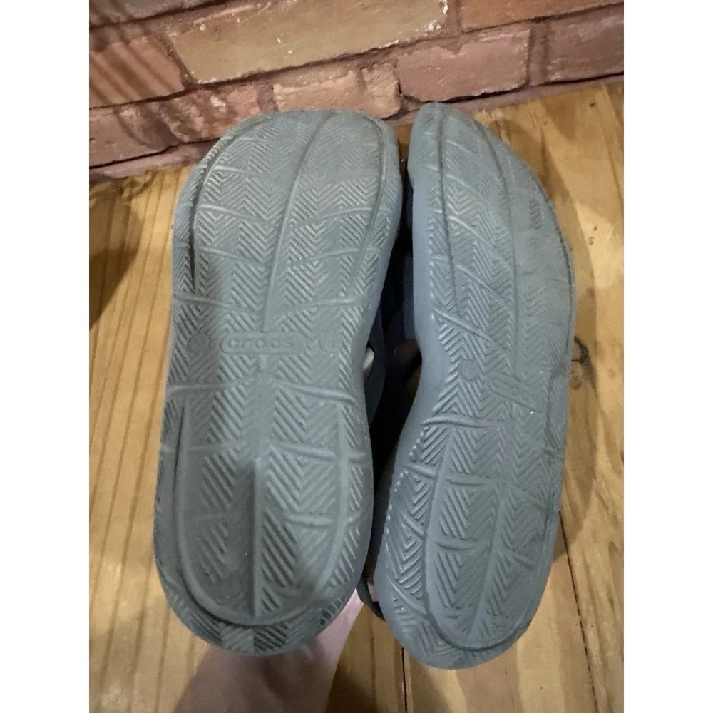 Crocs Men's 8 Swiftwater Mesh Wave Black‎ Sandals Slides Water Boat Beach Shoes
